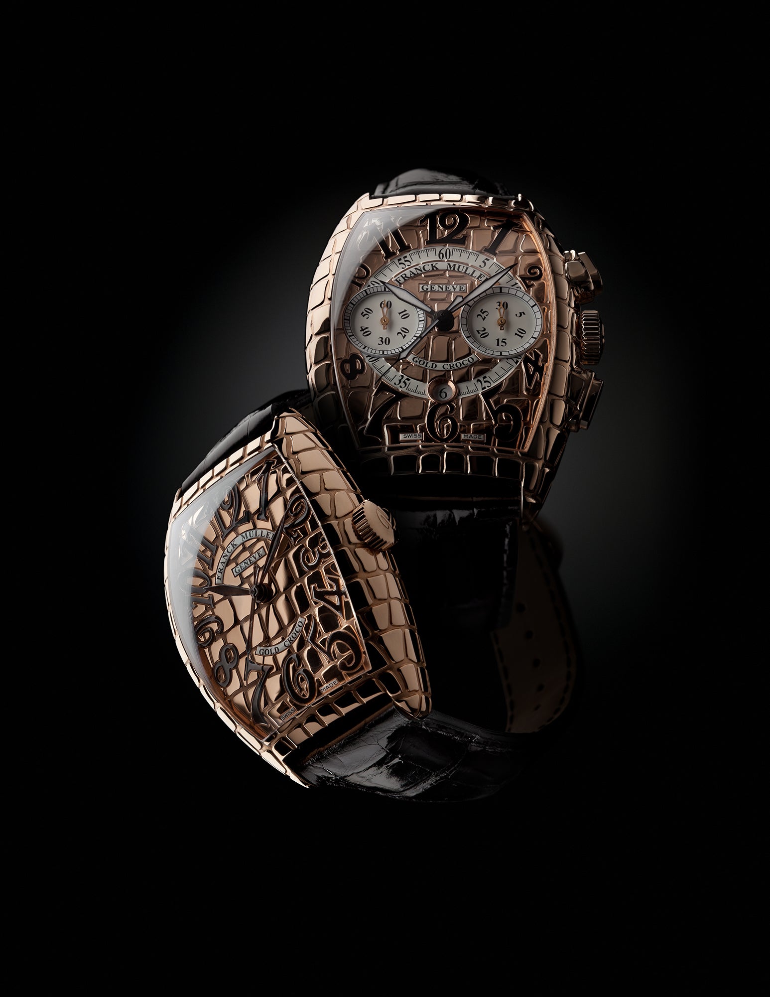 BLACK CROCO/GOLD CROCO/IRON CROCO