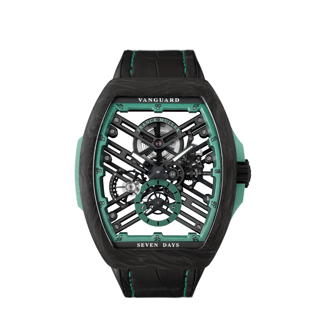 フランク ミュラー ヴァンガード 7デイズ パワーリザーブ スケルトン レーシング クリプトン V45S6SQTRCGKRY2J CARBONVE –  FRANCK MULLER