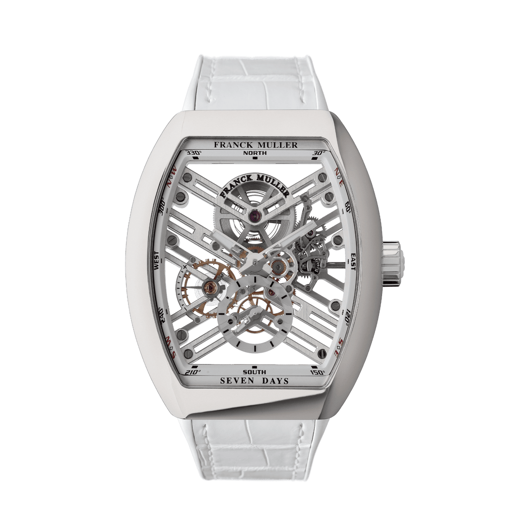 フランク ミュラー ヴァンガード 7デイズ パワーリザーブ スケルトン V45S6SQT ACBC – FRANCK MULLER